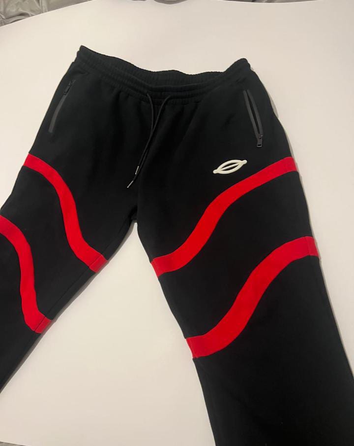 Black & Red Men's Joggers  Bold Streetwear Style